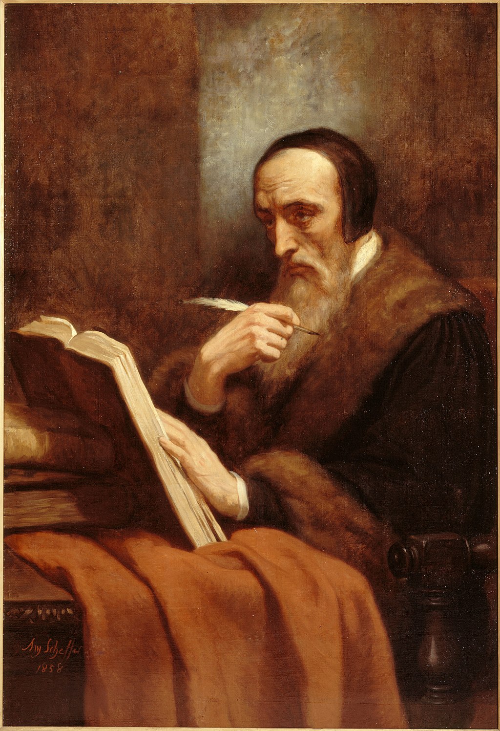 Portrait de Calvin by Ary Scheffer, Public domain, via Wikimedia Commons